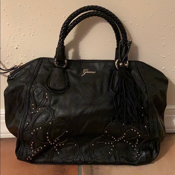 Black leather Guess bag - Picture 1 of 5